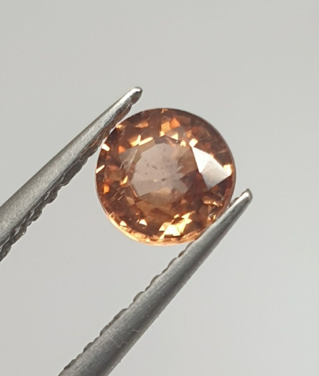 Zircon rond rouge orangé naturel non traité de 5 mm - Lot de pierres précieuses dispersées - Pierres en vrac - Prix de gros - Gemmes naturelles