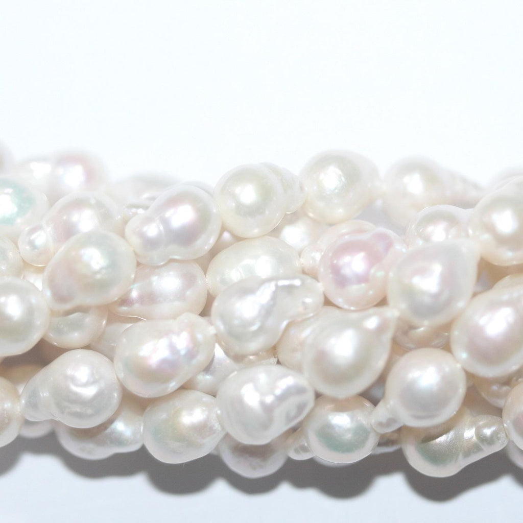 14" St Baroque Pearl Beads 10x7mm Approx. -Strand 38cm  -Natural Pearls wholesale Prices