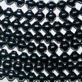 Perles biconiques lisses en hématite de 40 cm (16 pouces), 6 mm de diamètre, longueur 40 cm (16 pouces).