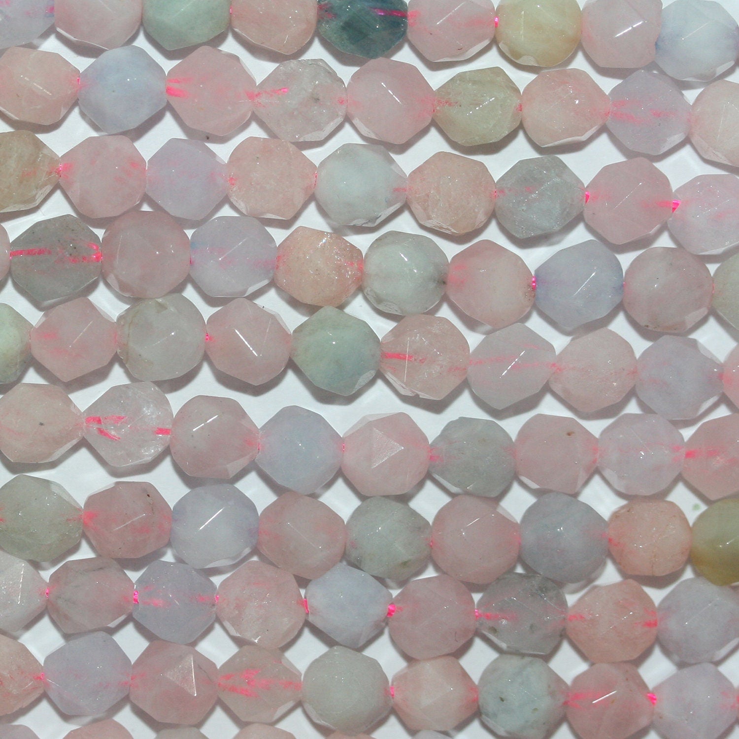 Cuentas bicono facetadas de berilo múltiple de 16" de St., 5-6 mm, tira de 40 cm.