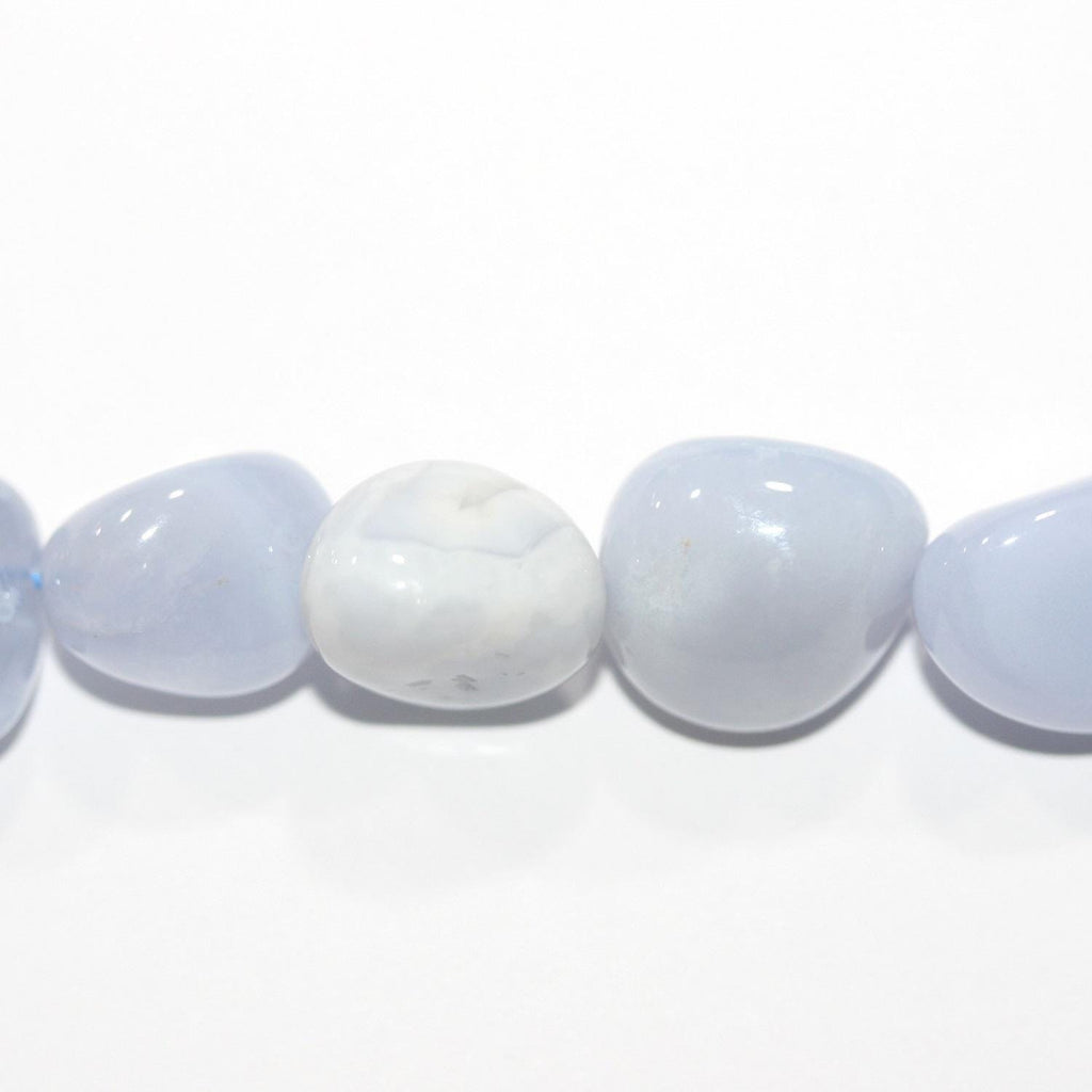 14" St Calchedony Smooth Nugget Beads 12-15mm.-Approx.-Strand 38cm