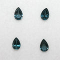Lote de 4 piezas de topacio azul Londres facetado, gota de 6 x 4 mm (4 piezas)