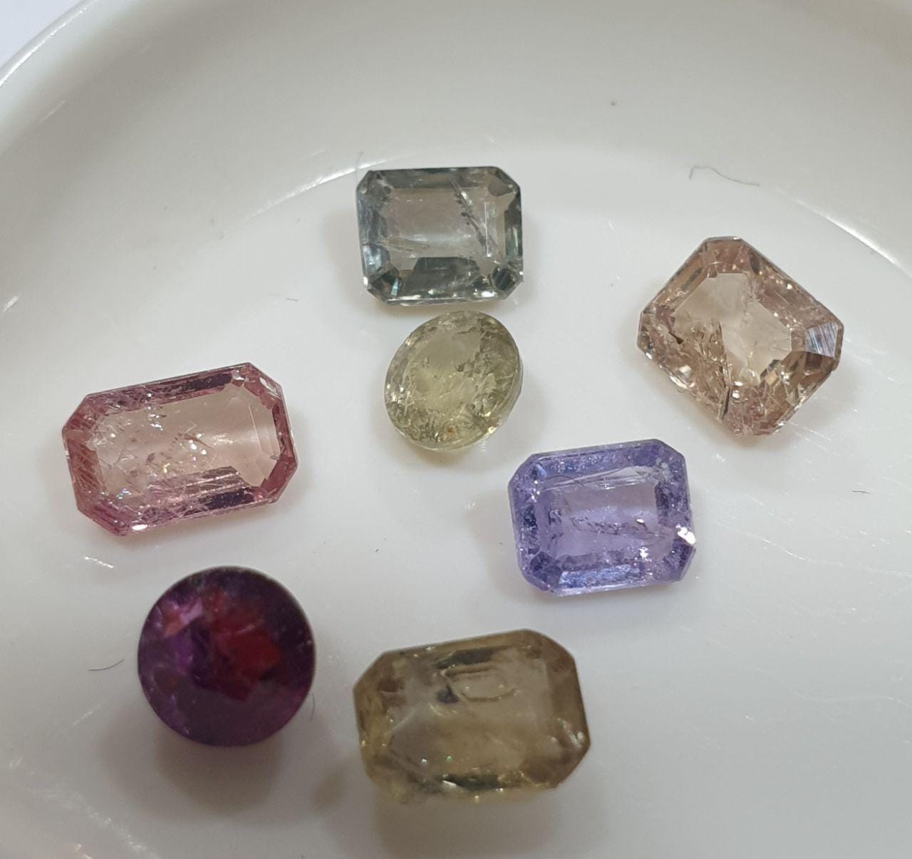 Lote de Zafiros Mixtos - Varios tamaños y formas: Rectangulares, Cuadrados, Redondos - Gemas al por Mayor - Piedras Naturales para Joyería