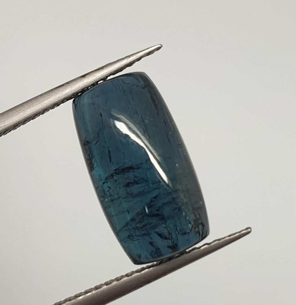 Indicolite Blue  Tourmaline Cushion  Cabochon 14.1x7.8mm.(5.67ct.).