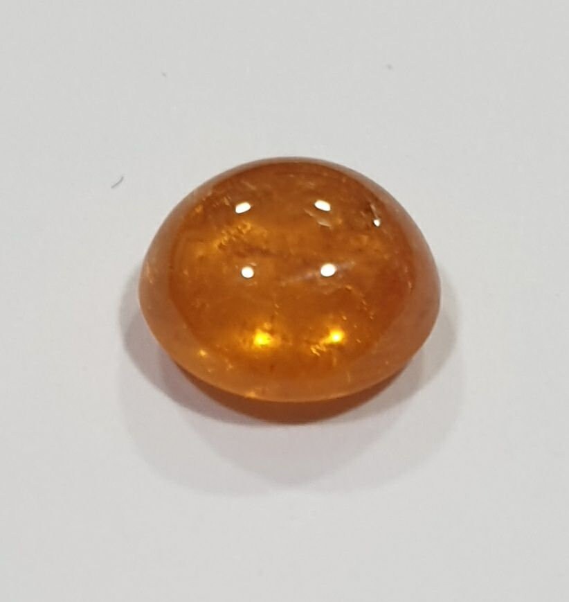 Orange Spessartine Fanta  Garnet Oval Cabochon 7.6x7.3mm(2.2ct.)