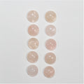 Smooth Round Morganite Cabochon 8mm. (10 Pieces)