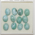 12Pcs Lot Larimar Oval Cabochon 8x6mm. (12 pcs.).
