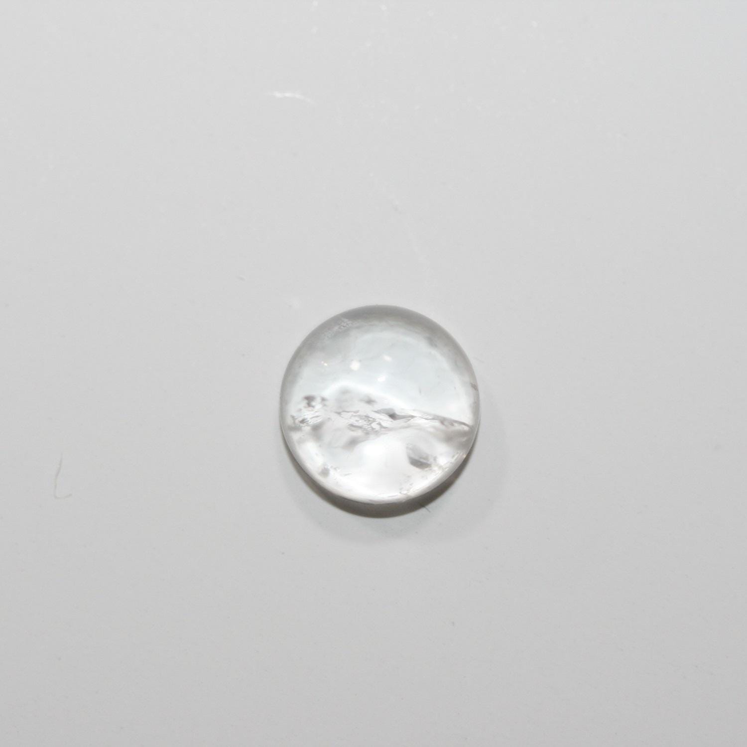 Rock Crystal Quartz Smooth Round Cabochon 8mm. (10 Pieces).