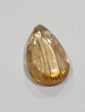 Imperial Topaz Untreated Brazilian  Topaz Pear Cabochon 2.43ct  11.9x6.8mm - Collector Gemstone- Natural Stone- One Of A Kind
