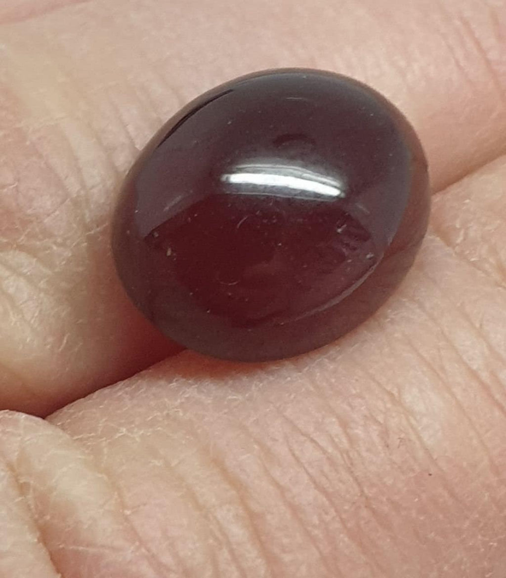 Hessonite Garnet Oval Cabochon 16.5x13.2mm 15.5 ct - Designer Cabochon