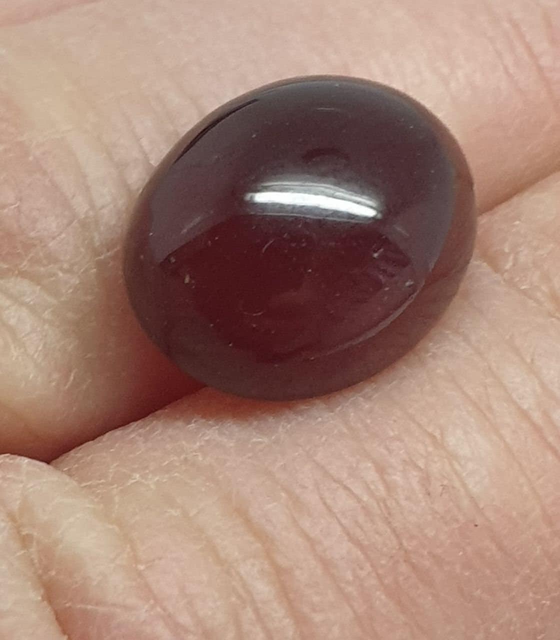 Hessonite Garnet Oval Cabochon 16.5x13.2mm 15.5 ct - Designer Cabochon