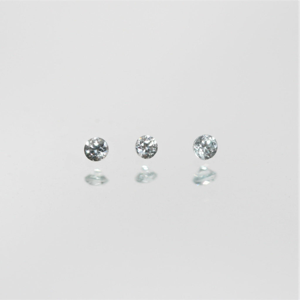 Lote de aguamarinas facetadas redondas de 1,1 mm. Aprox. - Lote de 2 quilates - Artículo 325LO