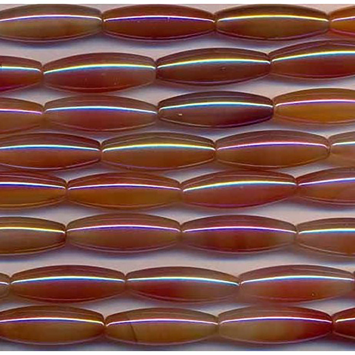 Cuentas de ágata láser lisas de barril de 16", 30 x 15 mm, tira de 40 cm