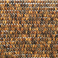 Perles rondelles lisses œil de tigre St 15" 6x4mm.- Brin 39cm.