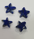 Lote de 4 cabujones de lapislázuli estrella de 9-10 mm - Lote de piedras preciosas - Piedra natural