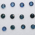 12 pcs Lot of Blue Sapphire Faceted Round 3mm. (12pcs)