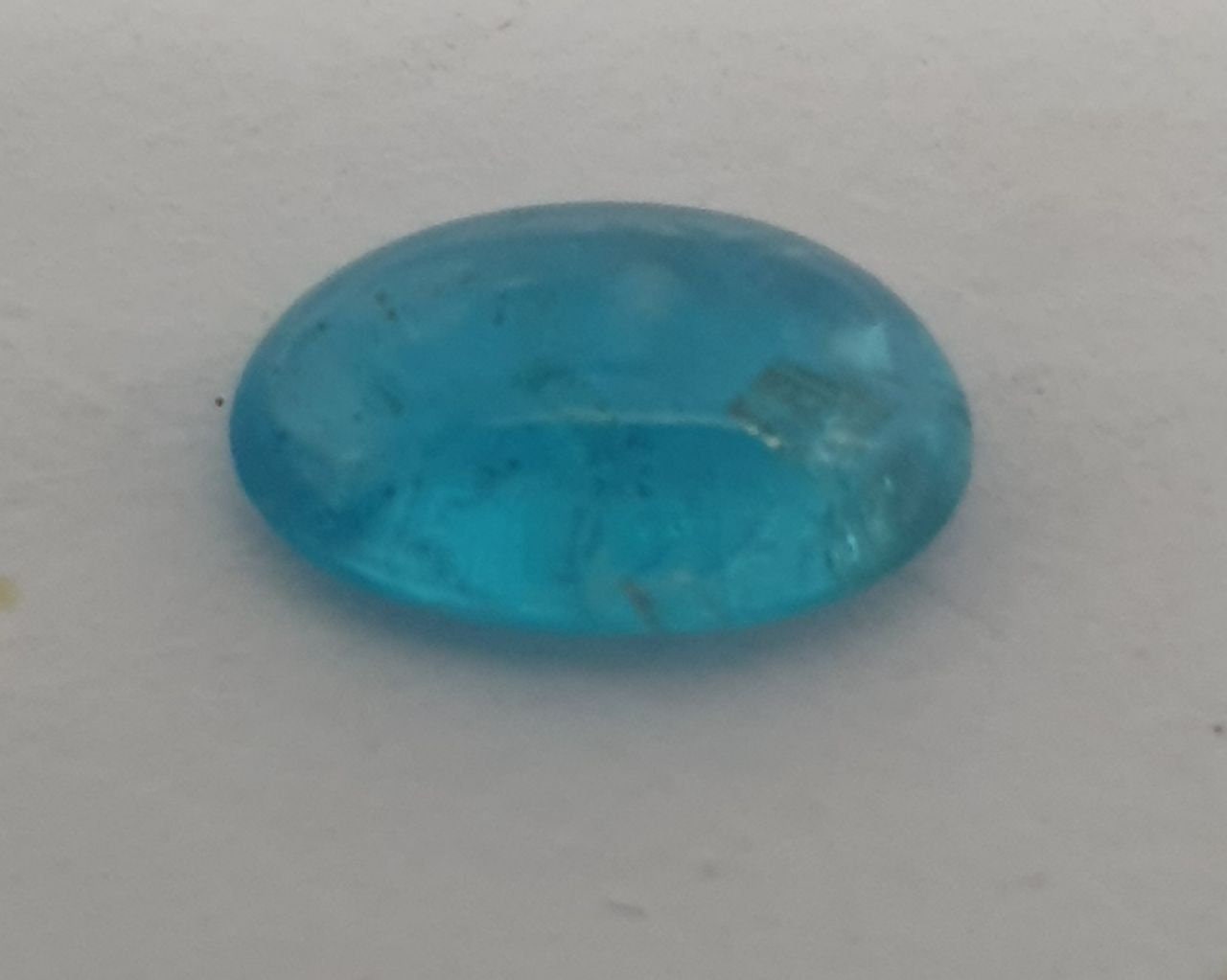 Neon Blue Apatite Oval Cabochon 9.3x6.2mm. 1.37cts-  Natural Untreated Gems-Electric Color