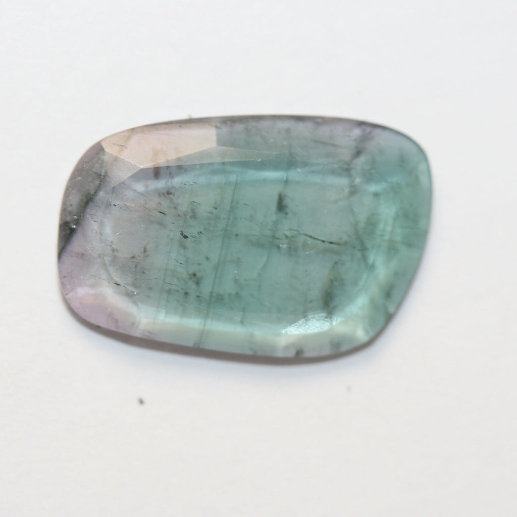 Bicolor Pink And Green  Watermelon Tourmaline  17.3x11.5mm.Approx. Cabochon 5Ct- Untreated Stone- Rare Color- Watermelon Tourmaline