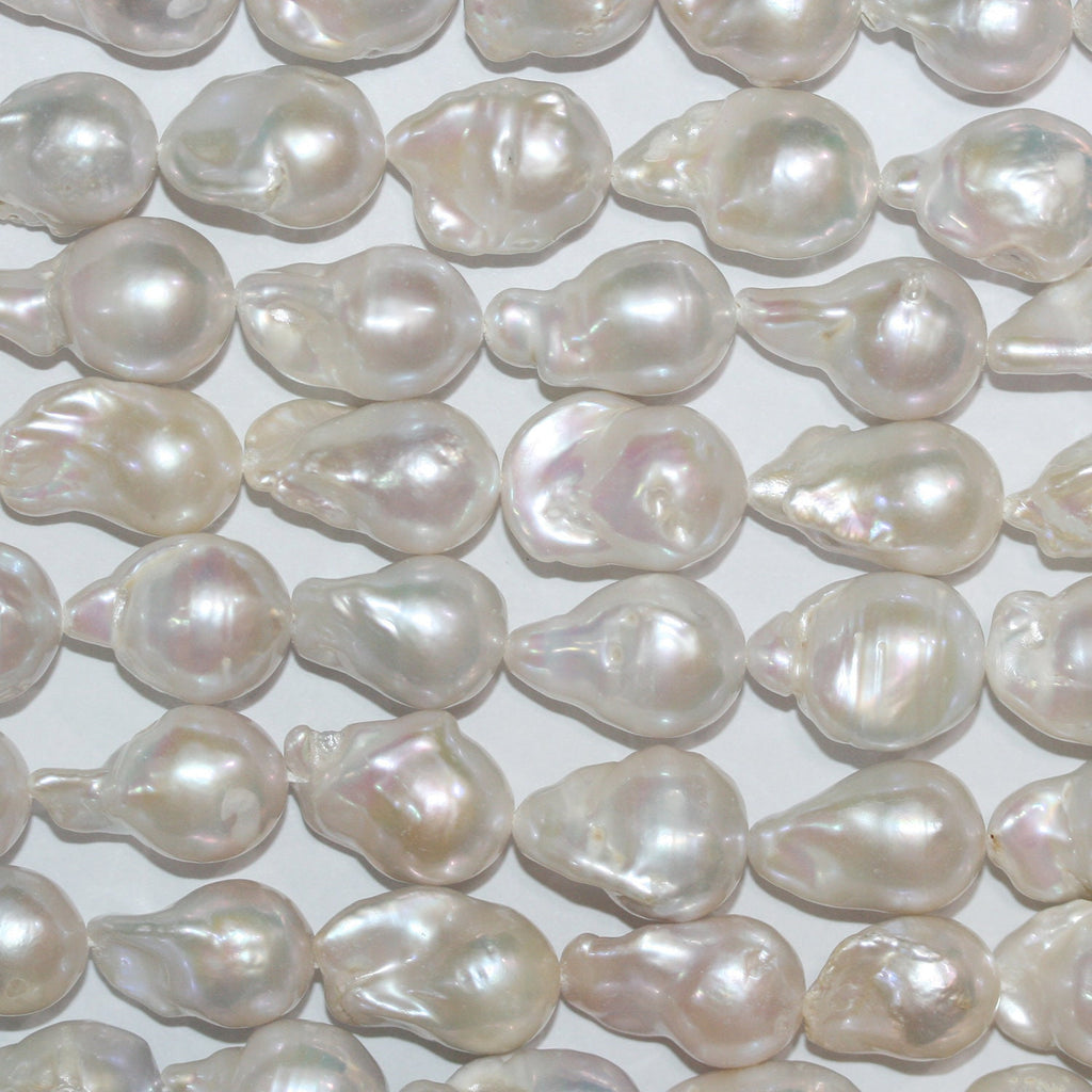 Perle baroque d'eau douce St 14" (environ 36 cm) - Fil de 36 cm - Perles naturelles à prix de gros