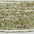 Collier de perles rondes à facettes en grenat grossulaire, 15 pouces, 2 mm, longueur 39 cm