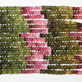 Perles rondelles à facettes en tourmaline St 14" 4x2mm.-Rig 37cm.