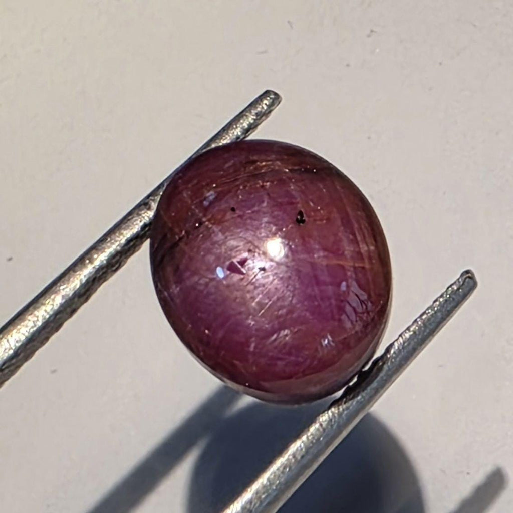Star Ruby Smooth Oval Cabochon 10.5x9mm. (7.9ct.)