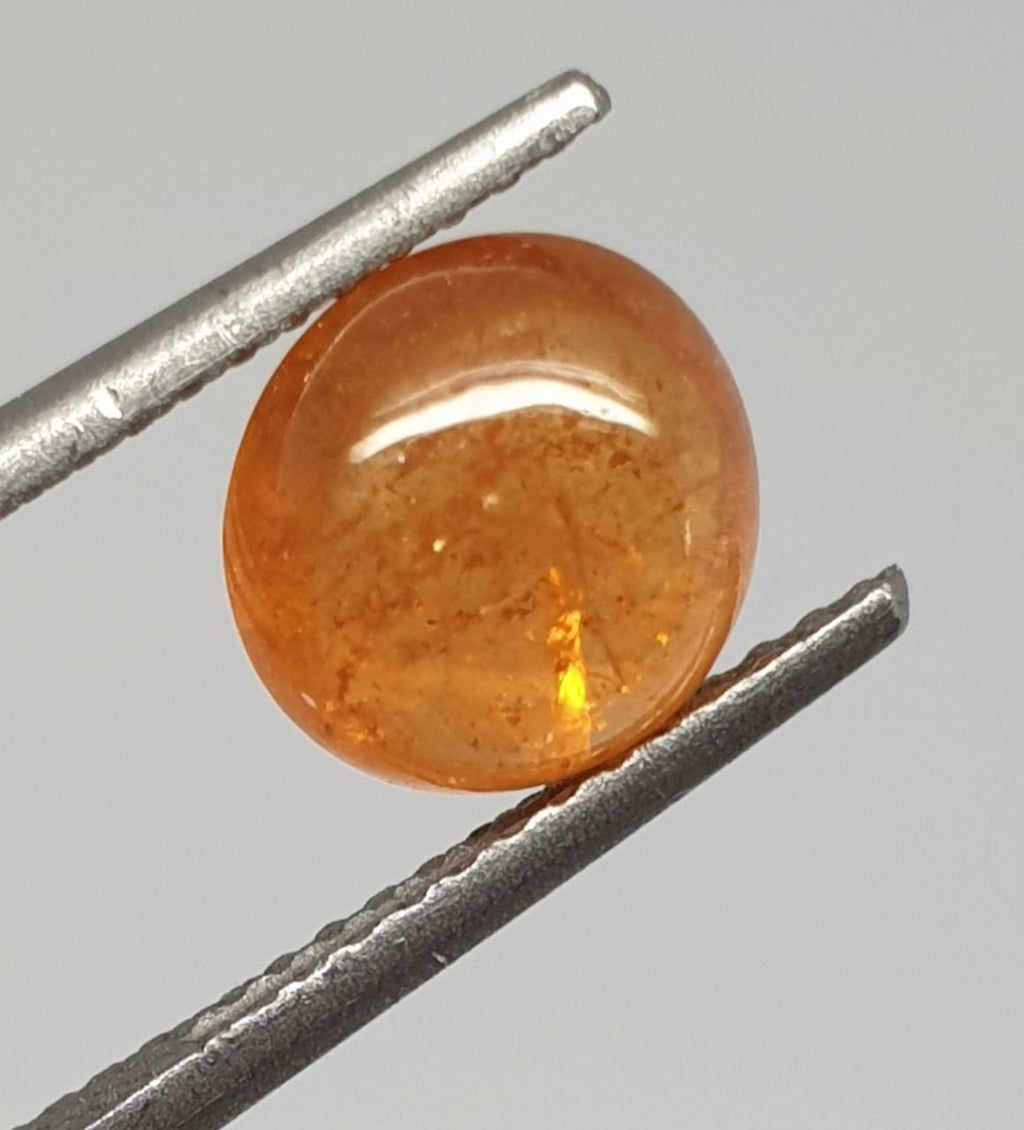 Orange Spessartine Fanta  Garnet Oval Cabochon 7.6x7.3mm(2.2ct.)