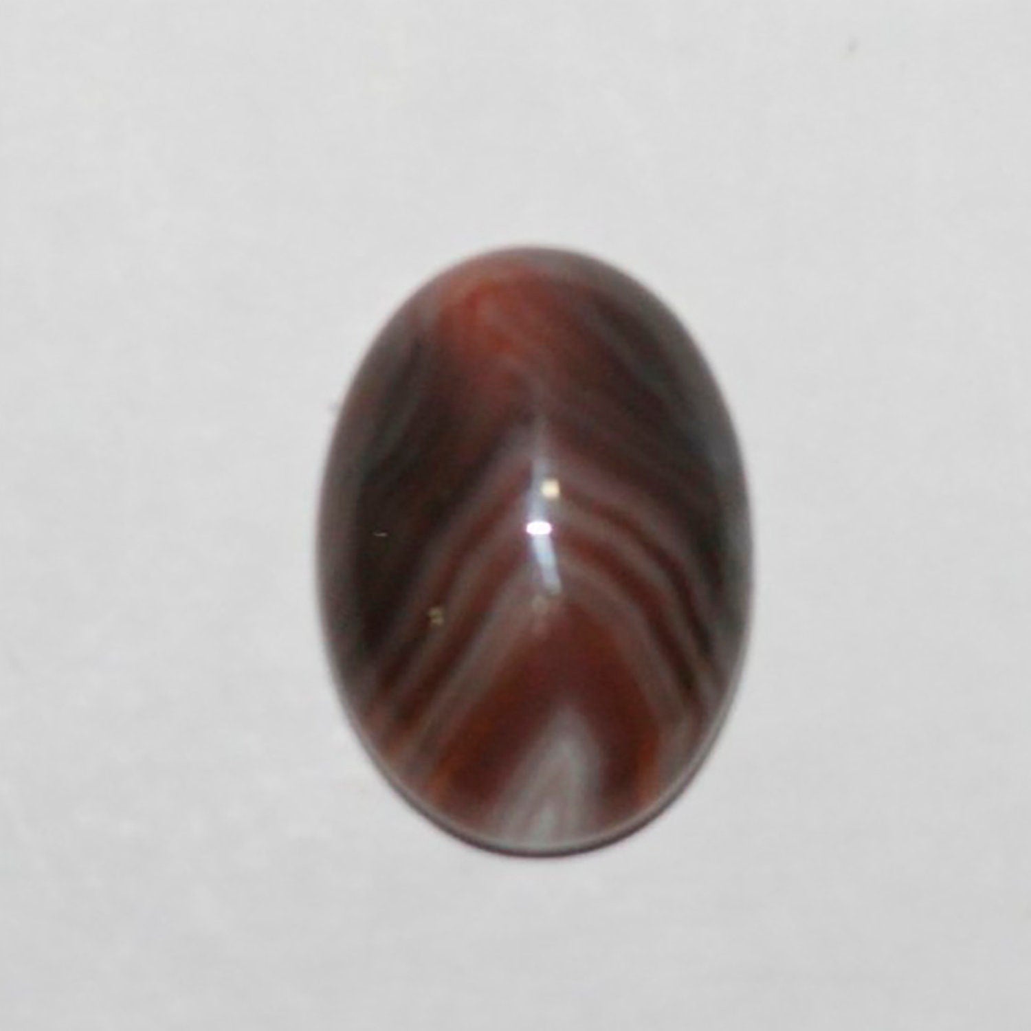 Lote de 4 cabujones ovalados de ágata de Botswana (4 unidades) de 18 x 13 mm