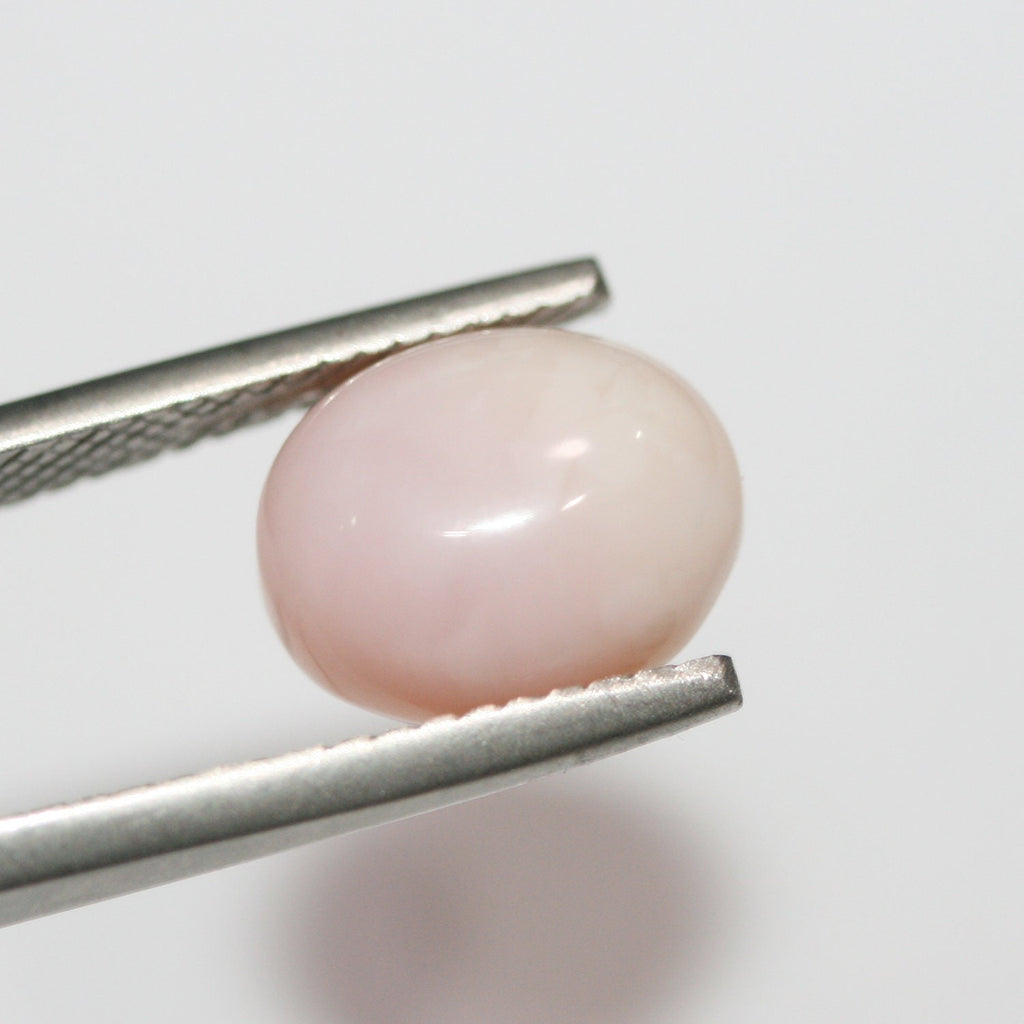 10 Pcs Lot Pink Opal Oval Cabochon 10x8 mm. (10 pcs.).