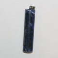 Pendentif cylindrique lisse en sodalite 50x13mm.
