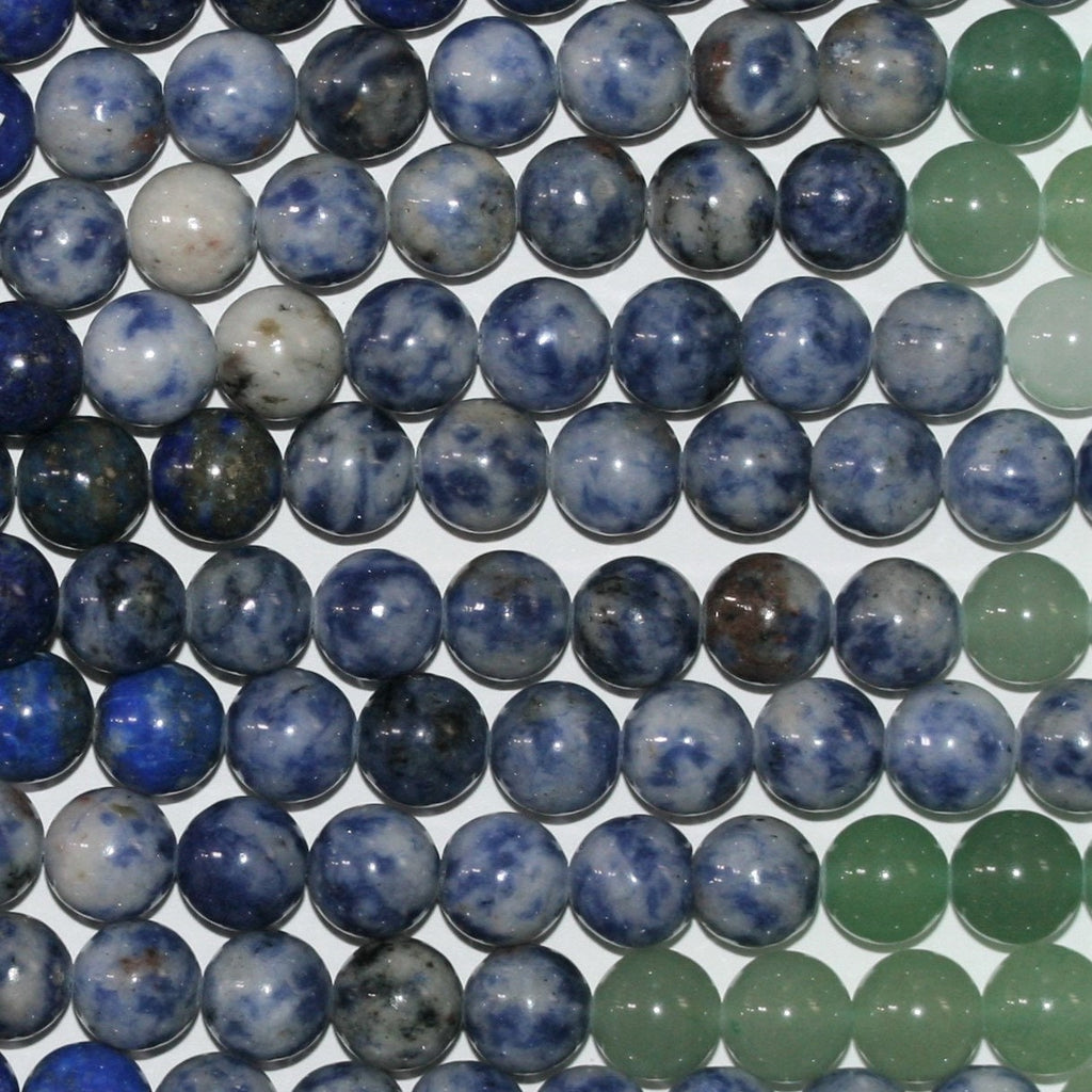 16" St Multi Stone Cuentas Redondas Lisas 8mm.- CHAKRAS - Tira 40cm.