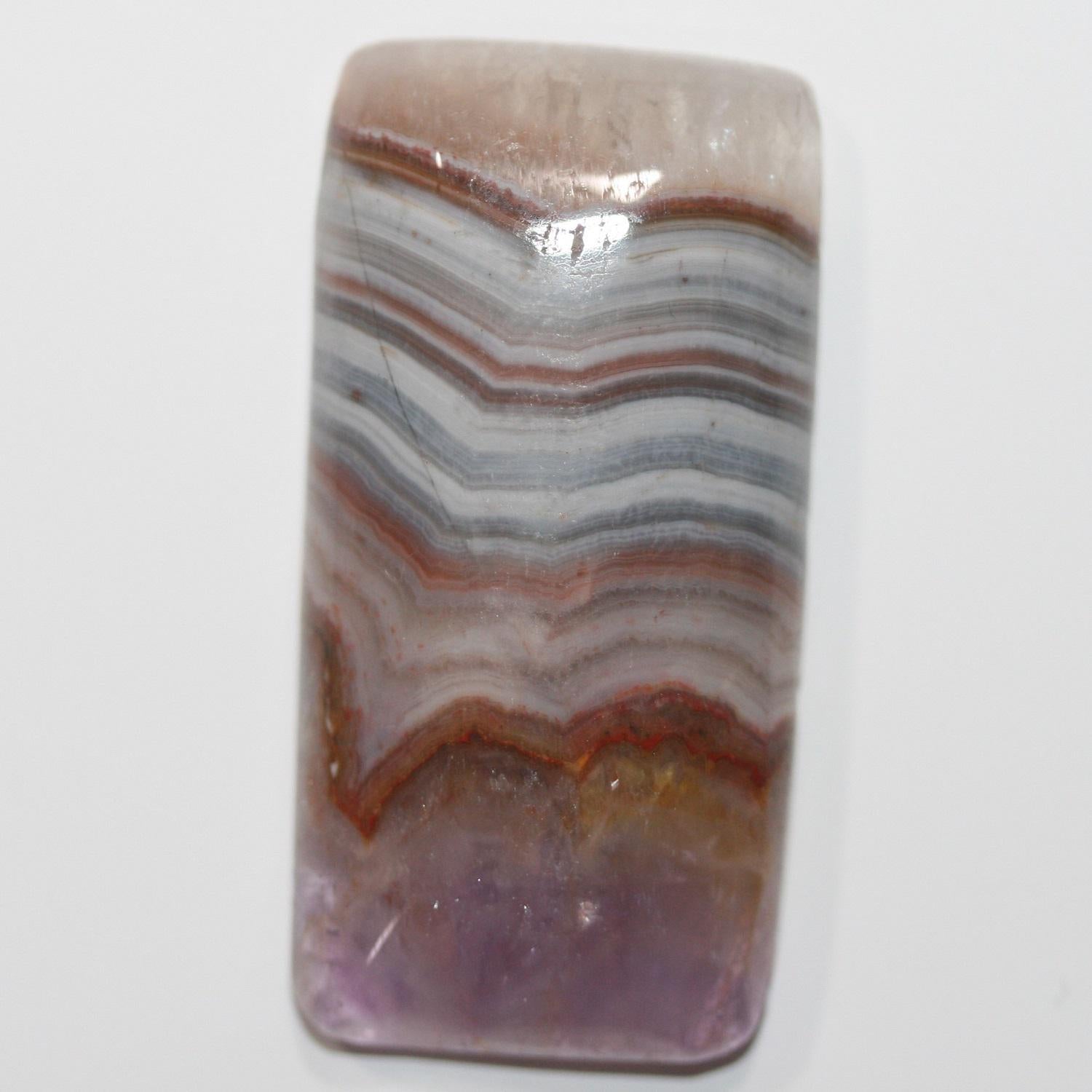 Amethyst Rectangle Smooth Cabochon  40x20mm.