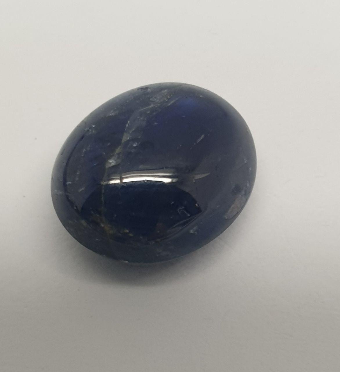 Dark Blue Sapphire Smooth Oval Cabochon 13x10.6mm. (10.8ct.)