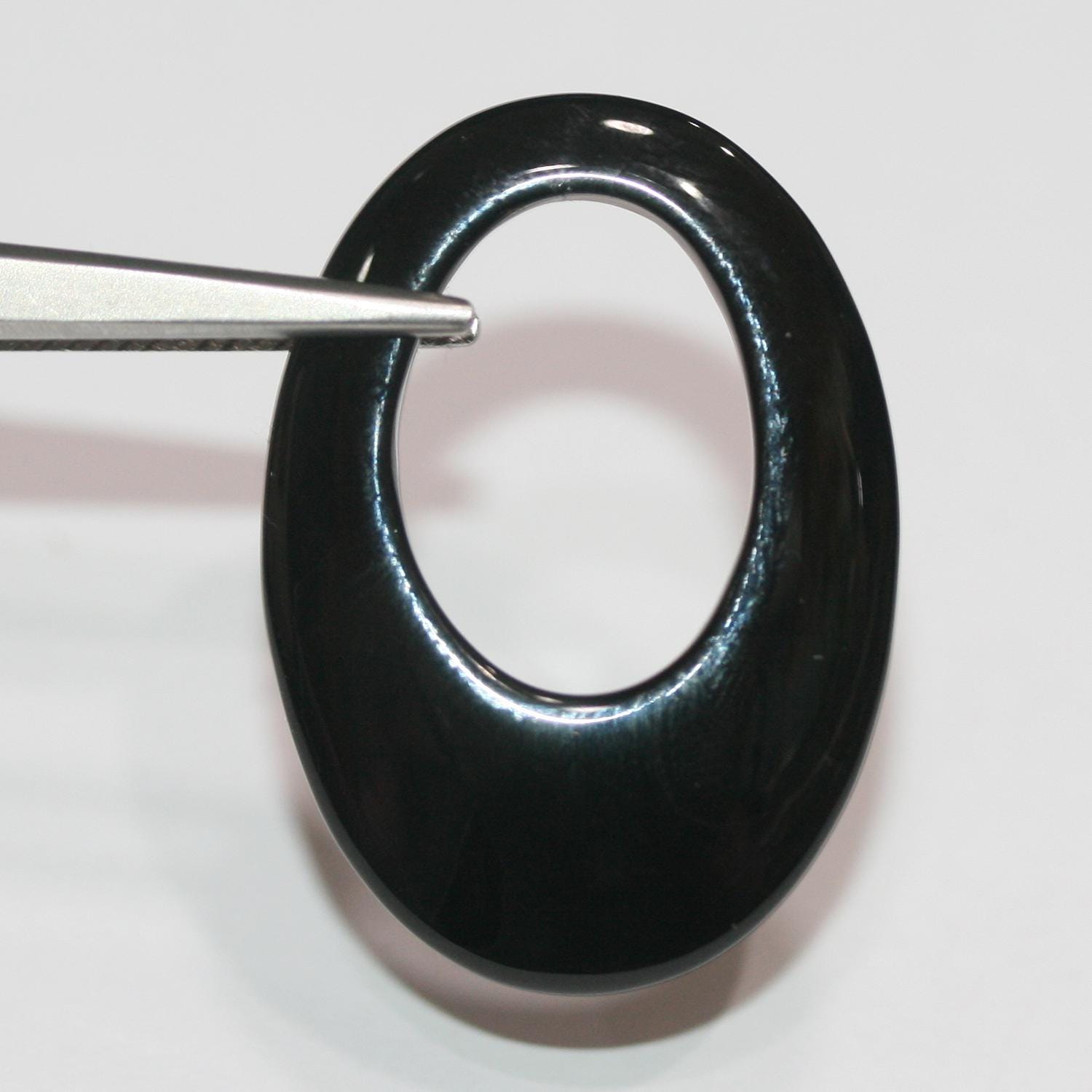 Colgante Ónix Ovalado Liso 35x25mm.