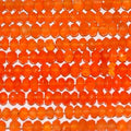 14" St Carnelian Faceted Rondelle Beads 4x2mm.-Strand 37cm.