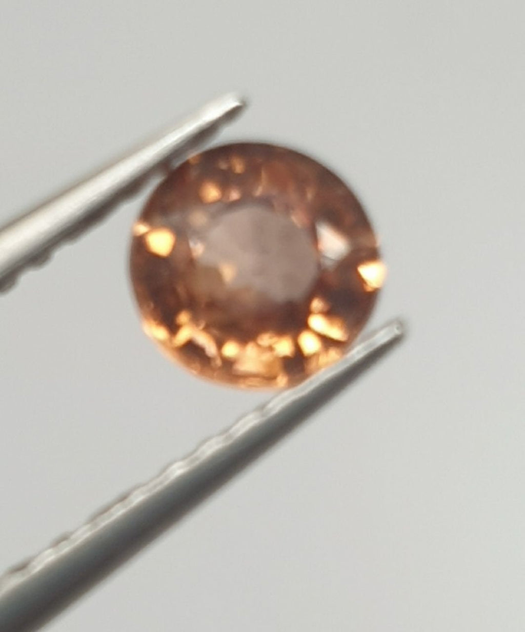 Circón rojo anaranjado natural sin tratar redondo de 5 mm - Lote de piedras preciosas dispersas - Piedras sueltas a precio mayorista - Gemas naturales