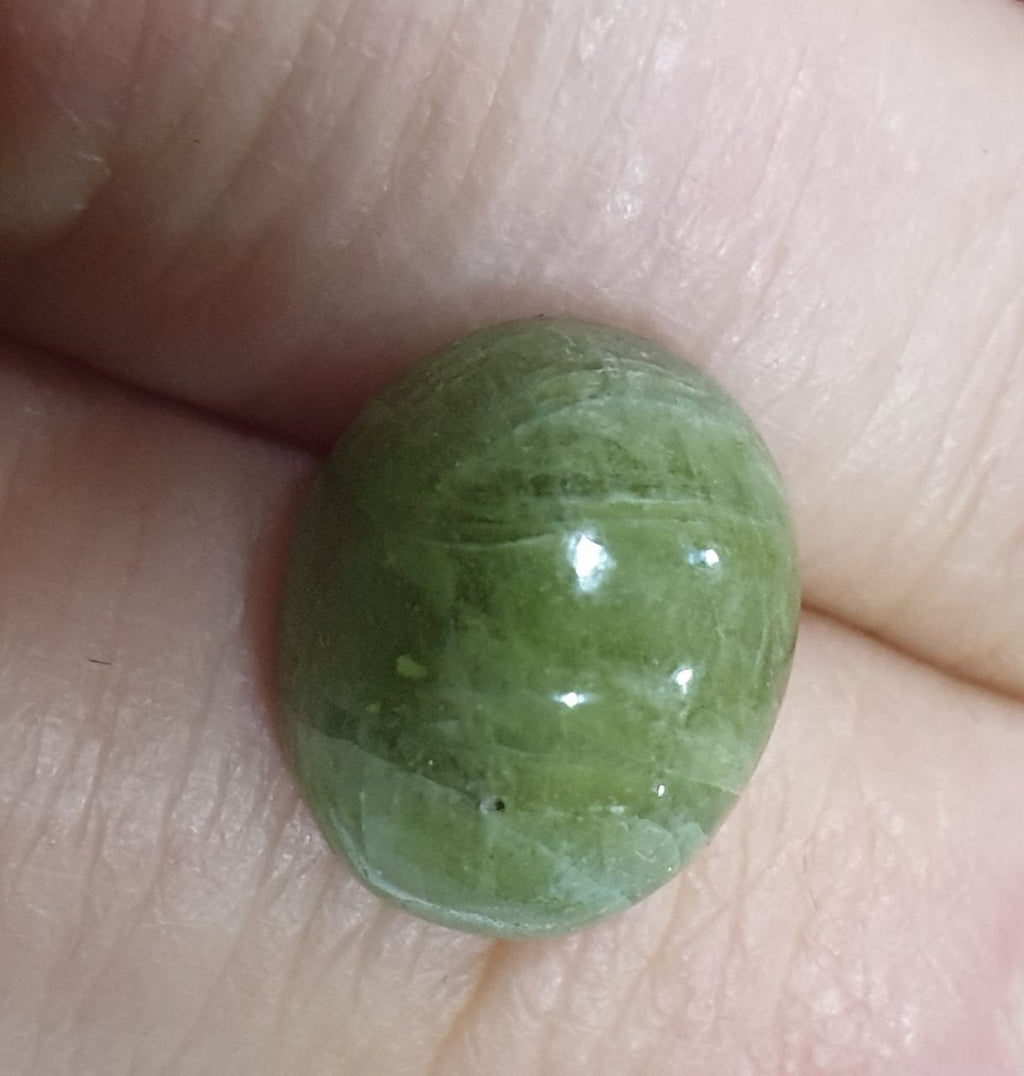 Green Sapphire Oval Cabochon 13.5x11.5mm.(14.7ct.).