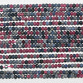 Perles rondelles à facettes rubis-saphir St 14" 3x2mm.-Rig 38cm.