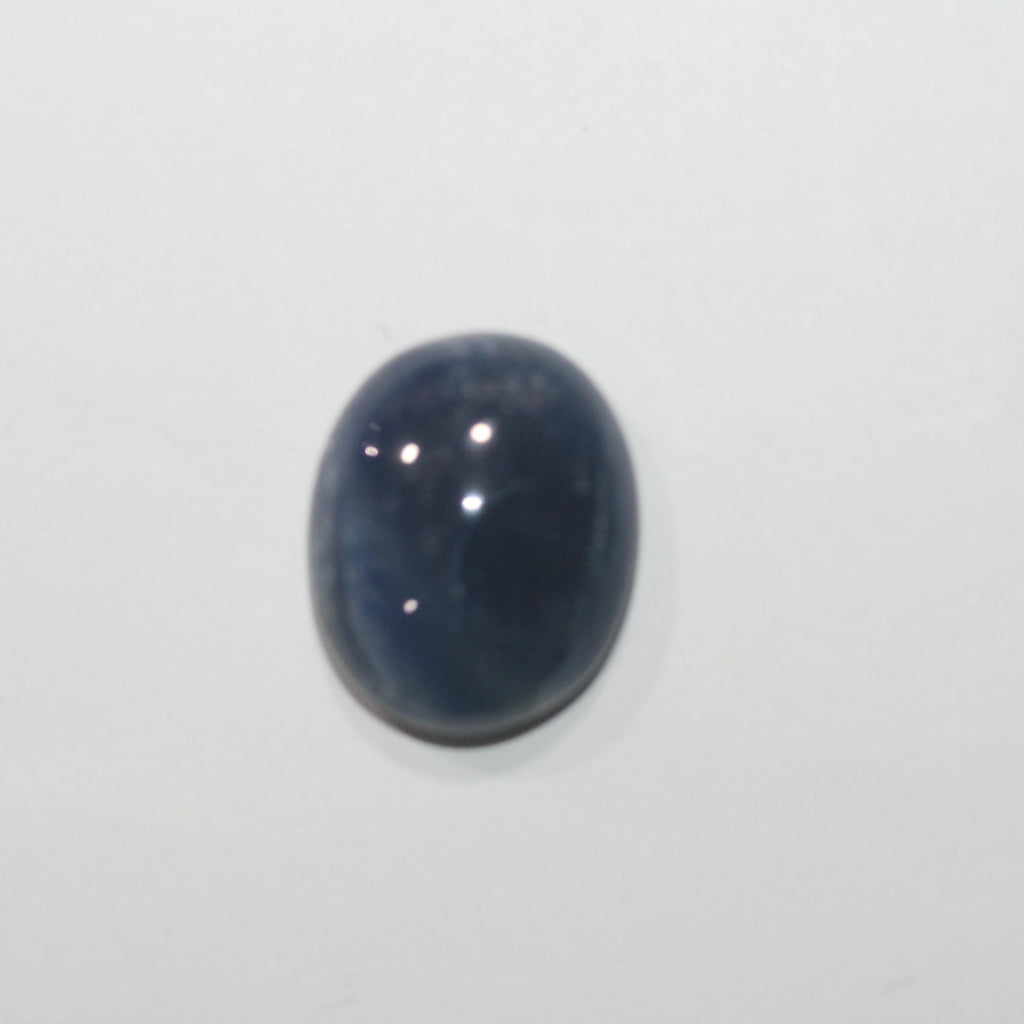 Saphir bleu naturel non traité, cabochon de grande taille (18,5 x 15,3 mm, 20,13 ct) - Pierre précieuse naturelle non traitée - Fournisseur de bijoux - Top Blue