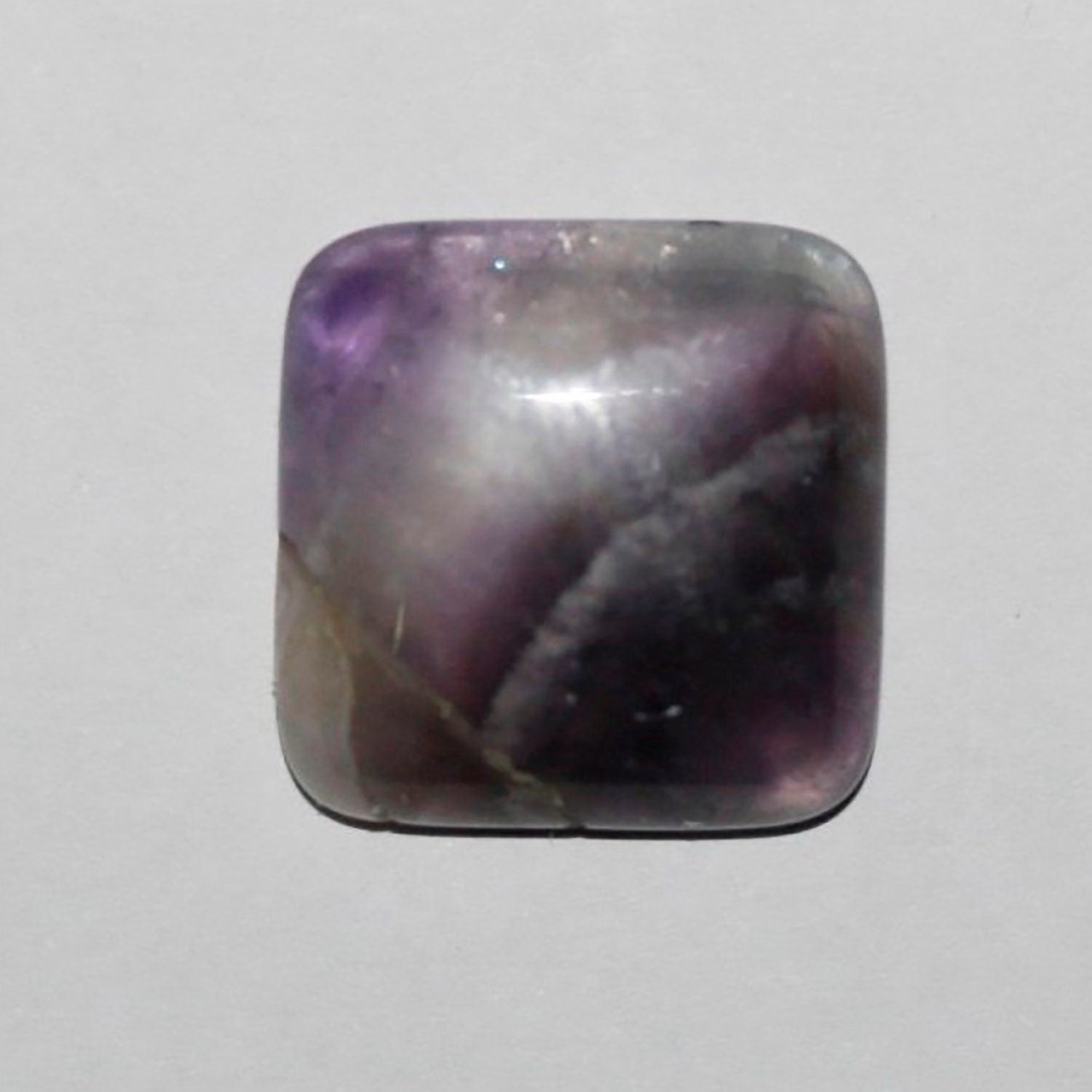 Lote de 4 cabujones cuadrados de amatista (4 piezas) 18 mm.