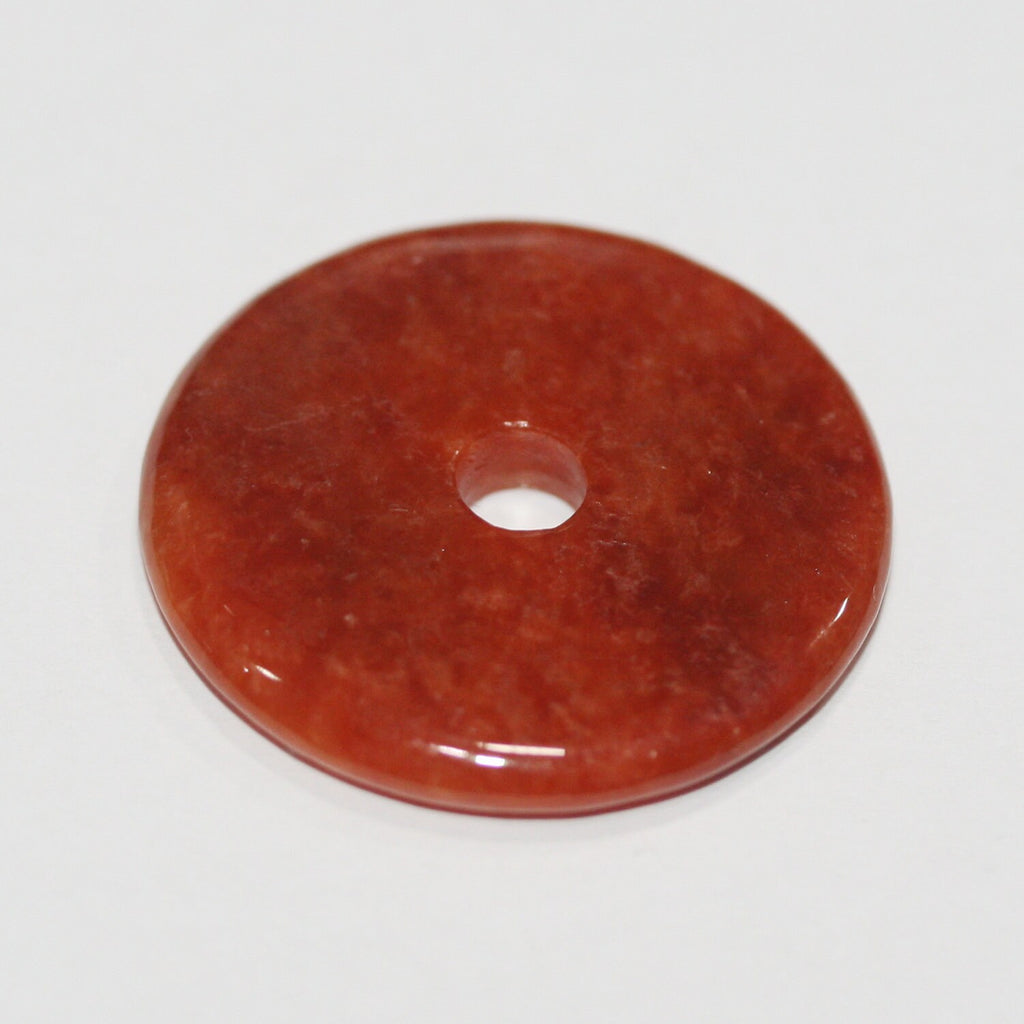 Pendentif en jade rouge, épaisseur 30 mm - 3,5 mm