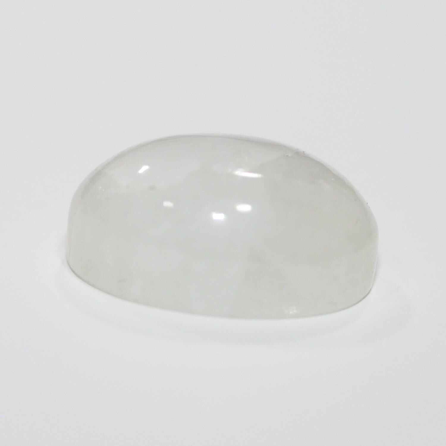 Lote de 4 cabujones ovalados de piedra lunar de 14 x 10 mm (4 piezas).