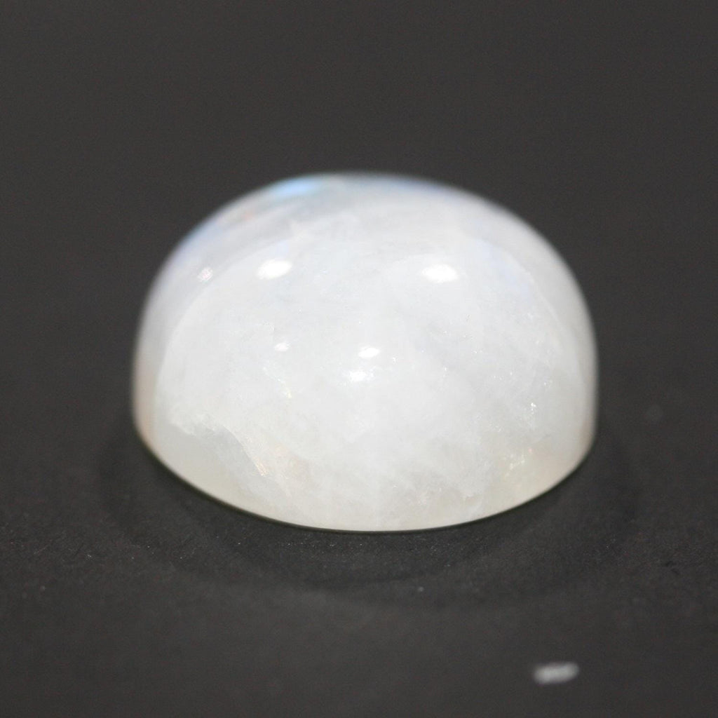 Pierre de lune bleue feu AAA, cabochon rond de 18 mm. (1 pièce)