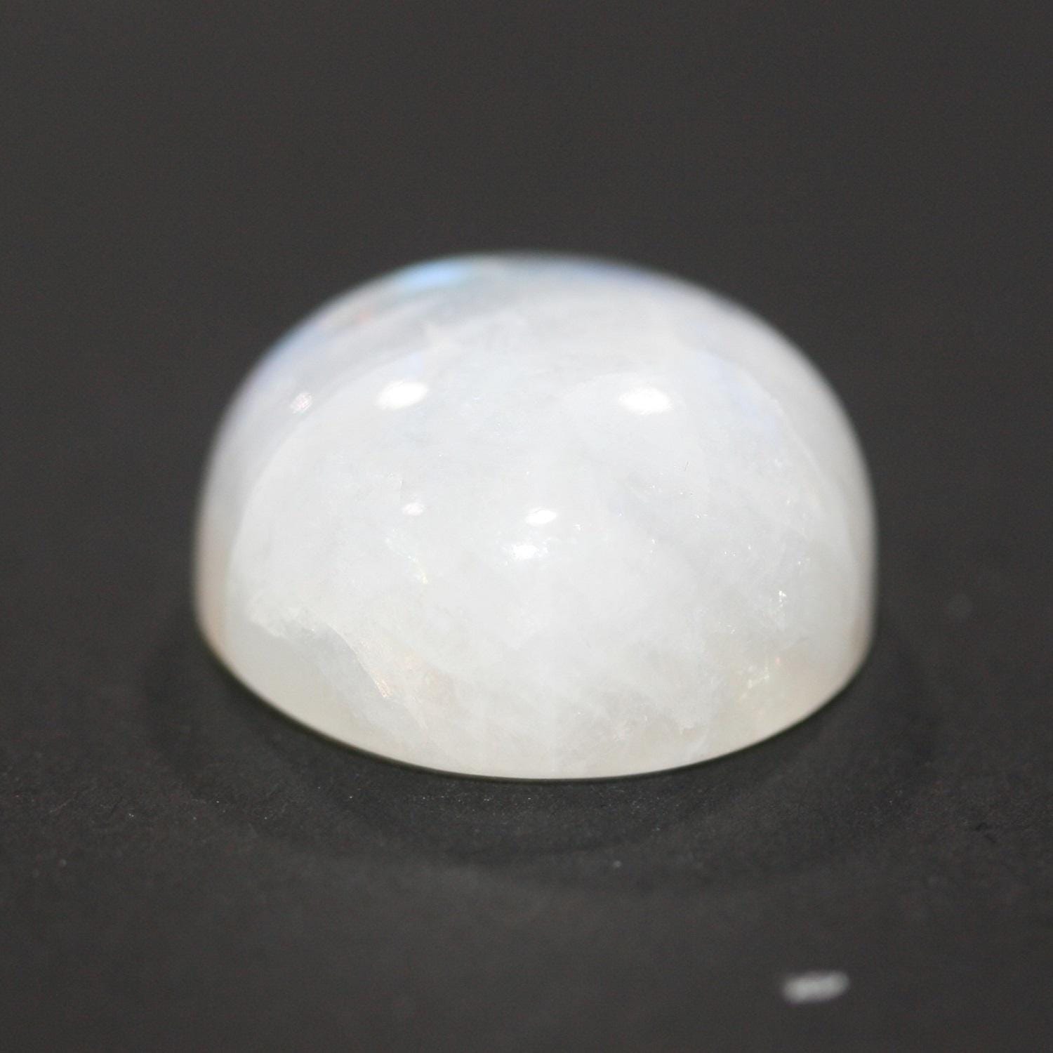 Pierre de lune bleue feu AAA, cabochon rond de 18 mm. (1 pièce)