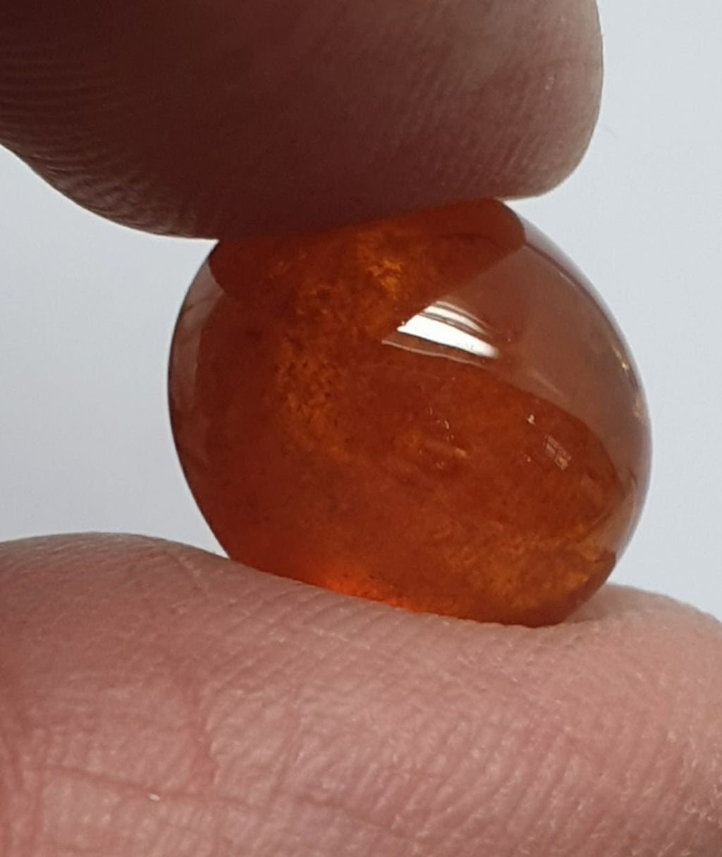 Spessartine Garnet Oval Cabochon 13.5x12.2mm (14.76ct.)- Natural Orange Garnet Color