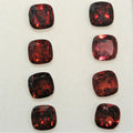 Lote de 8 cuentas de granate facetadas de 6 mm. (8 piezas)