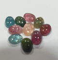 Tourmaline Lot Oval Cabochons 7x5mm.- (10pcs)  -Gemstone Parcels-Loose Stones Wholesale Price-Natural Gems