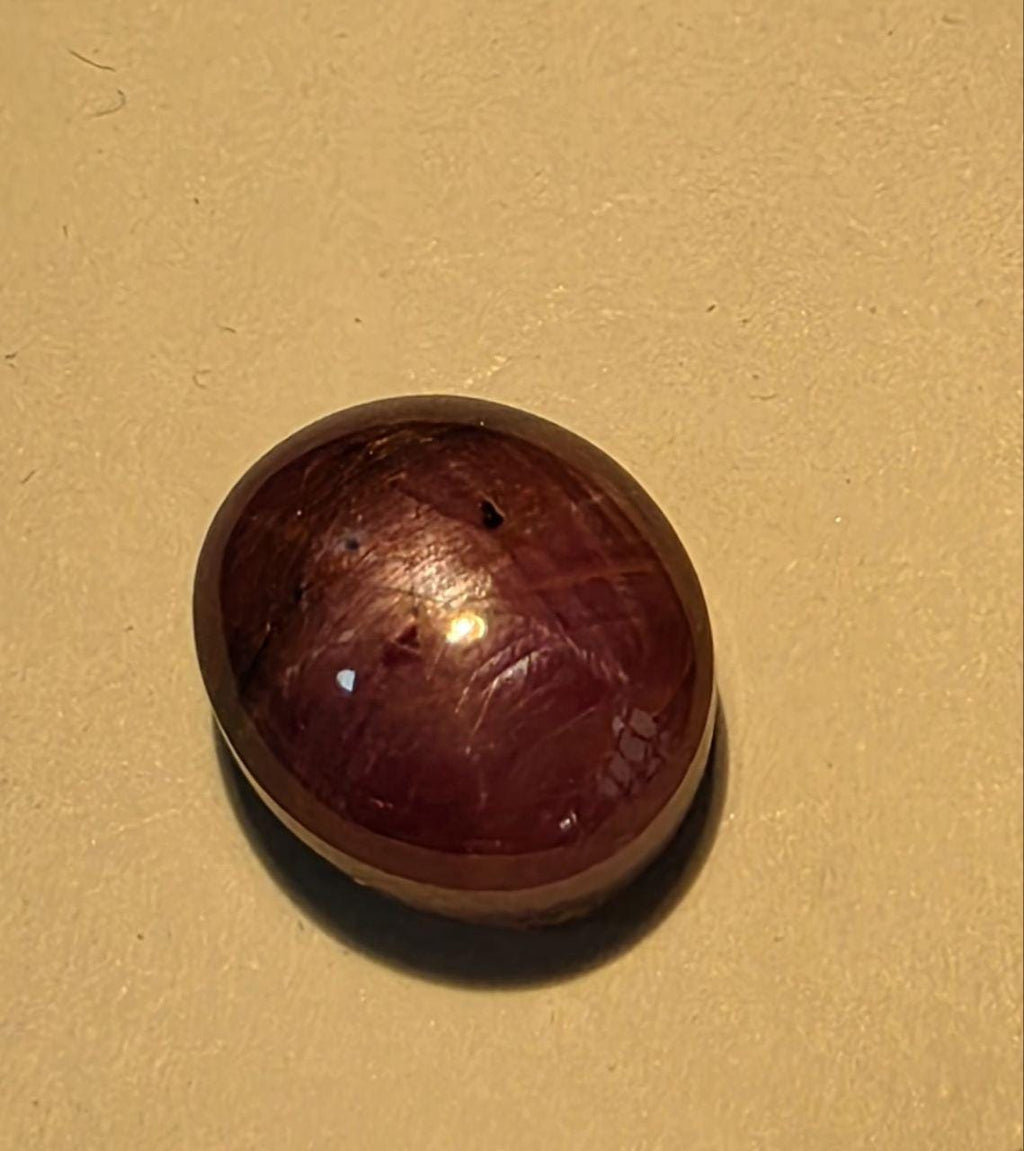 Star Ruby Smooth Oval Cabochon 10.5x9mm. (7.9ct.)