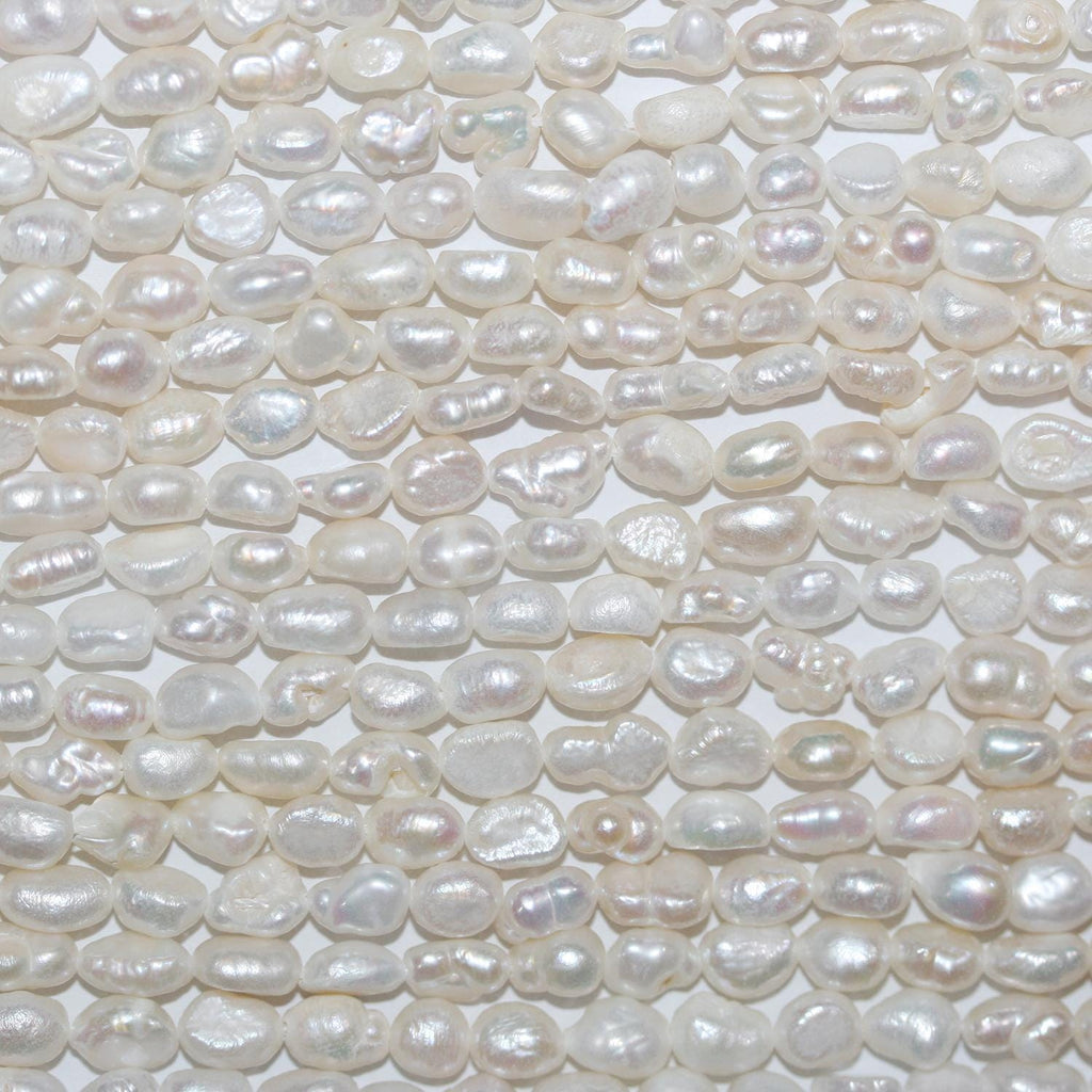 13" St Freshwater Baroque Pearl 6-7mm.Approx-Strand 35cm -Natural Pearls wholesale Prices