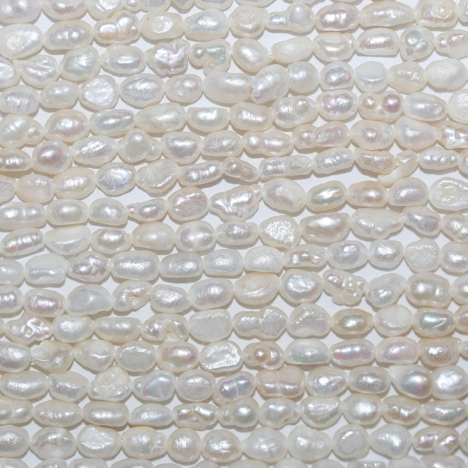 13" St Freshwater Baroque Pearl 6-7mm.Approx-Strand 35cm -Natural Pearls wholesale Prices
